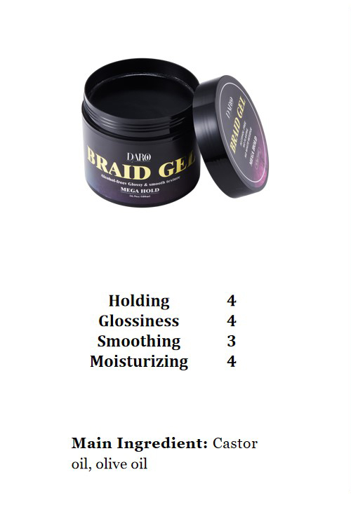 6 Mega Hold Braid Gel 