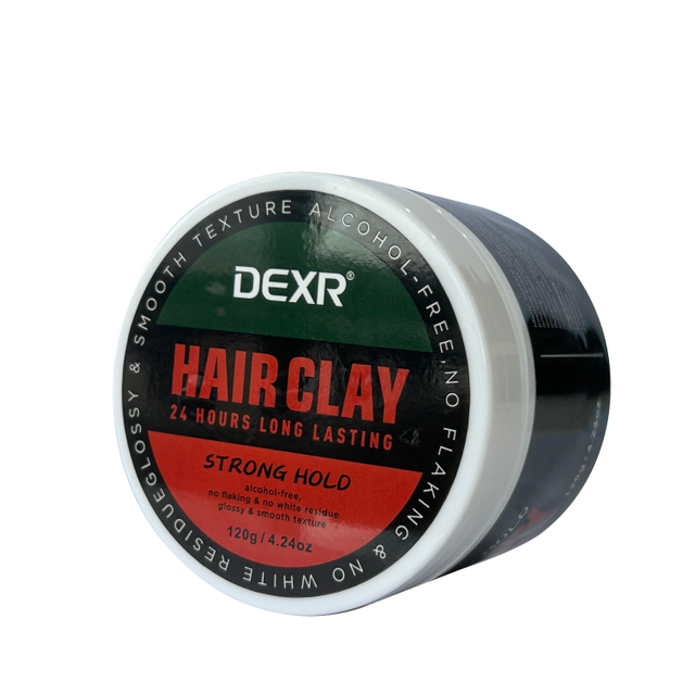 Factory Custom Hair Products No Shine Molding Clay 120G Mens Hair Paste No Flaking Hair Styling Clay