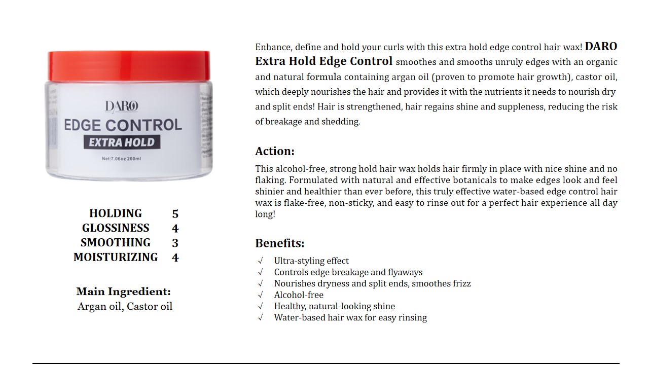 14 DARO Extra Hold Edge Control