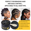 Private Label Custom Frizz Free Neat Braiding Gel Strong Hold Loc Gel Conditioning Shining Long-lasting Hair Braid Gel with Logo