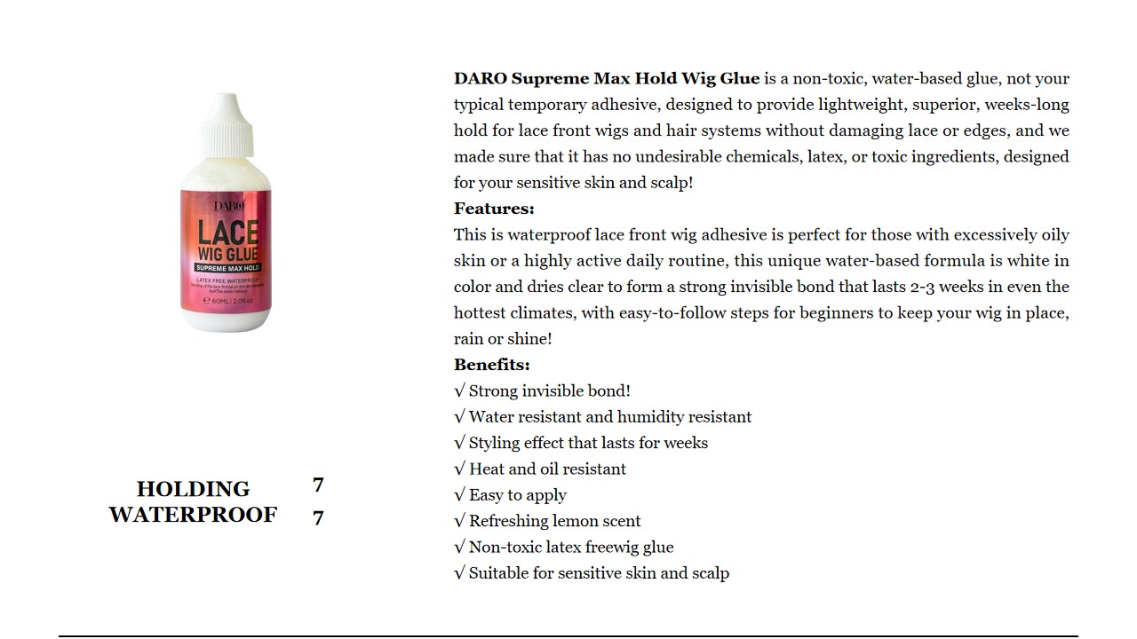 3 DARO Supreme Max Hold Wig Glue