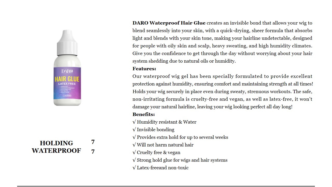 2 DARO Waterproof Hair Glue