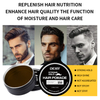 Custom Logo Non-Greasy Olive Oil Organic Men Black Hair Wax Natural Shine Hair Pomade For Men